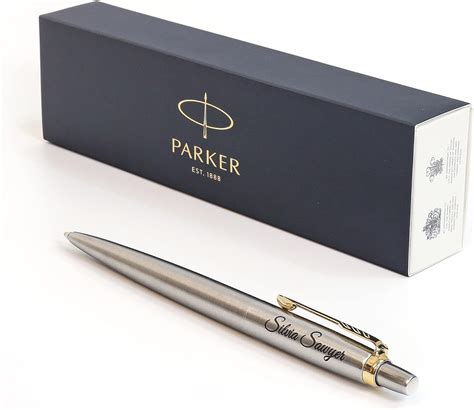 Personalized Custom Parker Jotter SS Pen + Gift Box